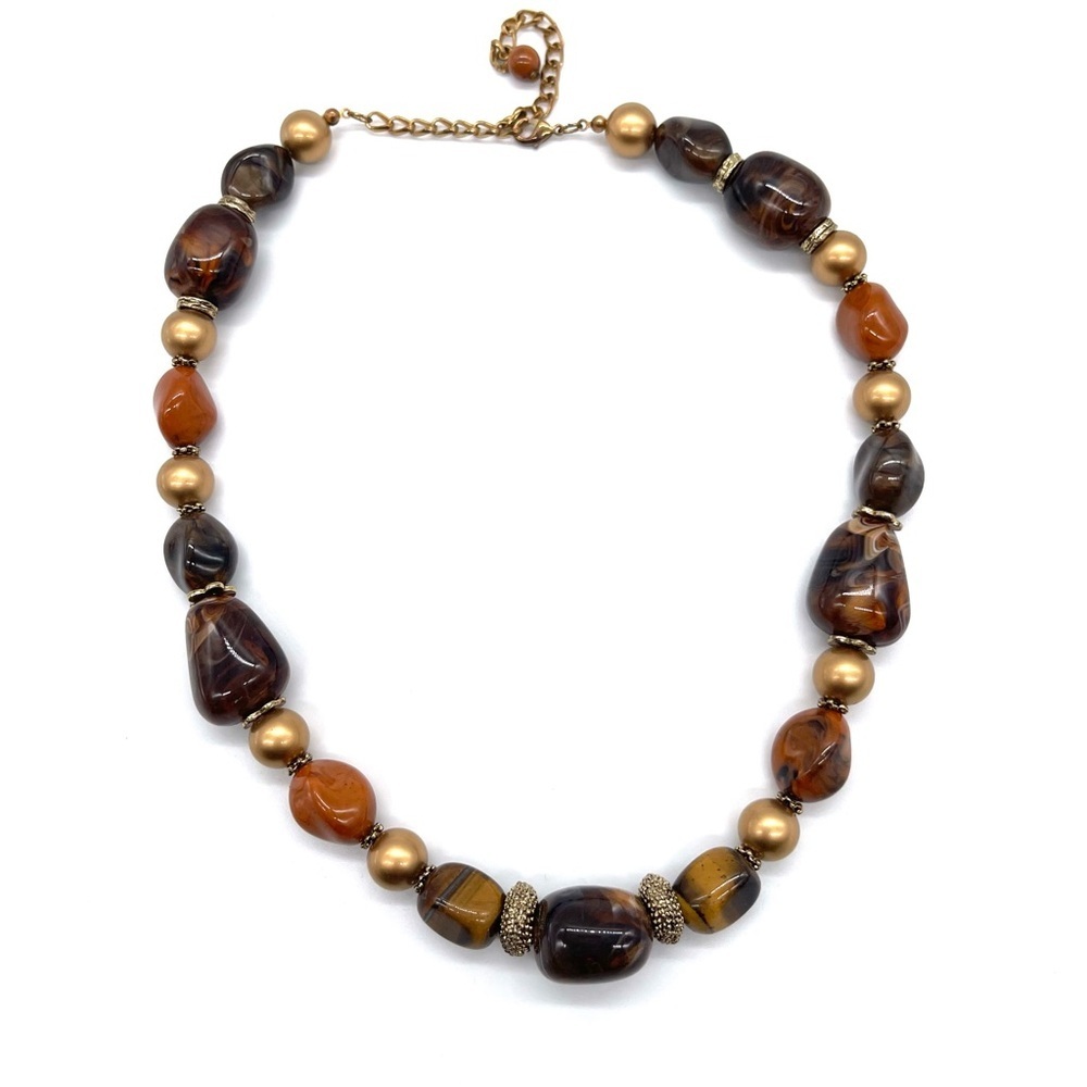 Tiger’s Eye & Lapis Necklace 20 Inches Length & 3 inches Extender